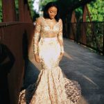 Gold Sequin African Sequin Lace Goddess Gown